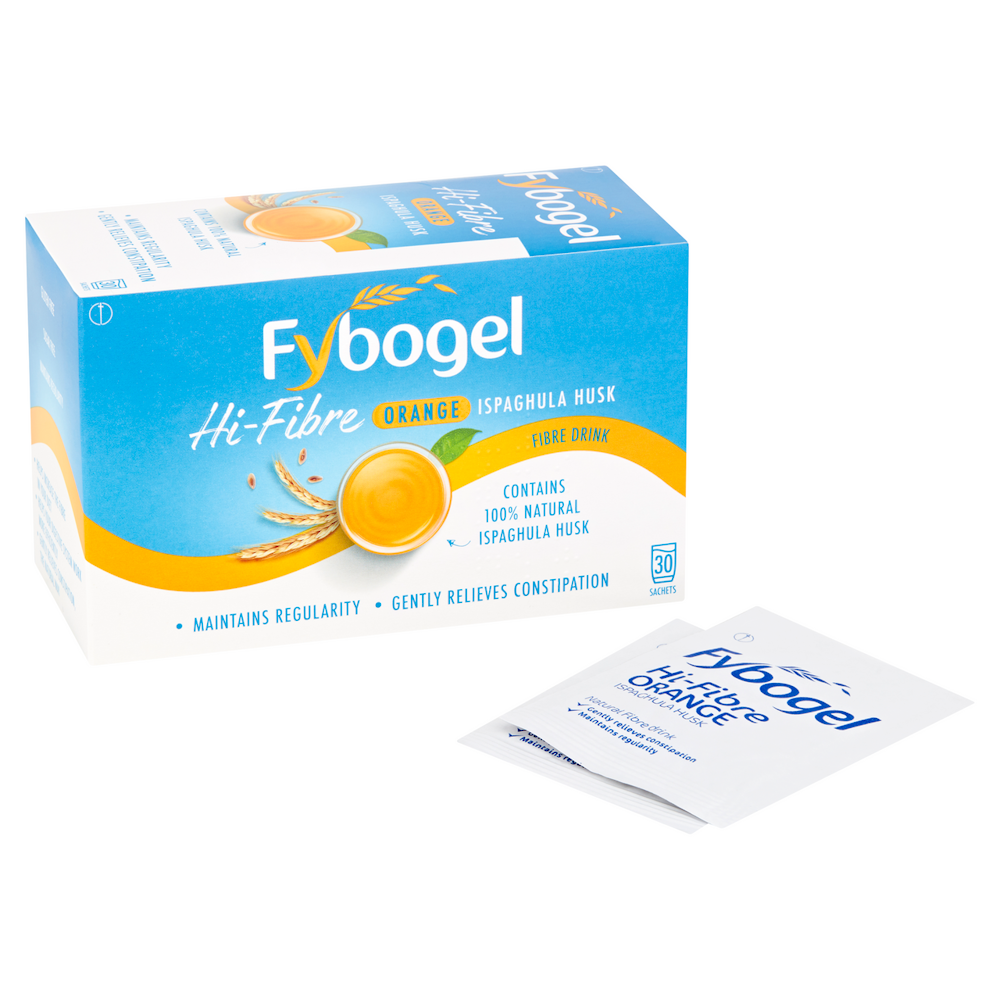 Picture of Fybogel Hi-Fibre Orange Constipation Relief 30 Sachets